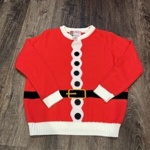 Merry Christmas~MEDIUM~Santa Claus Red Holiday Christmas Sweater